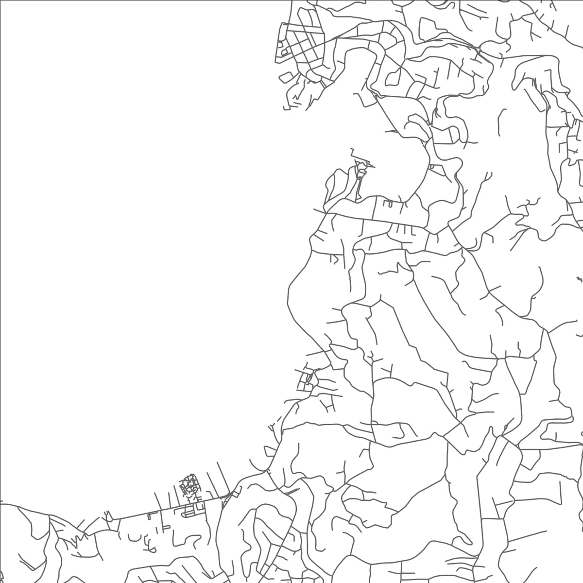 ROAD MAP OF FALEGE, GRENADA BY MAPBAKES