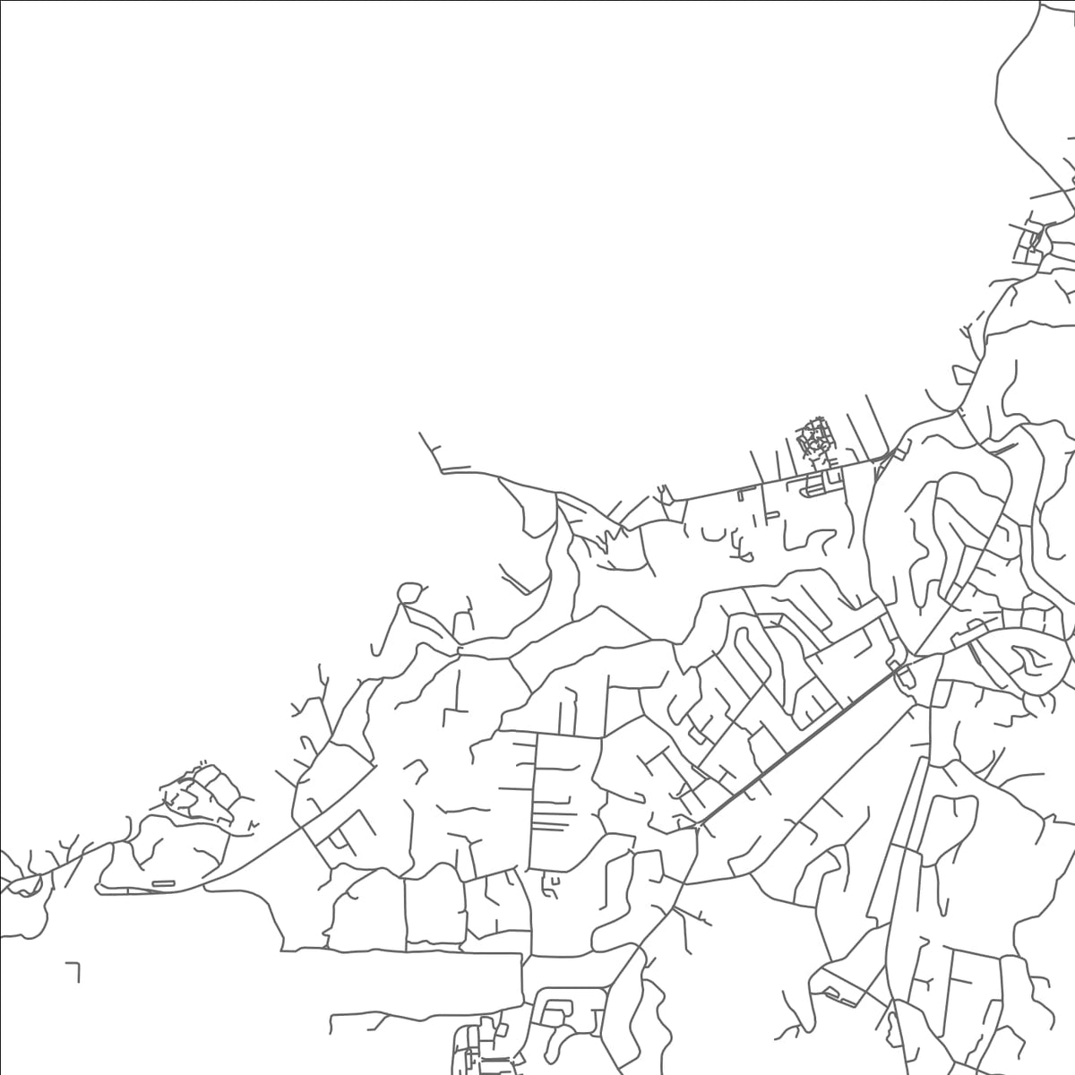 ROAD MAP OF GWA KAY, GRENADA BY MAPBAKES