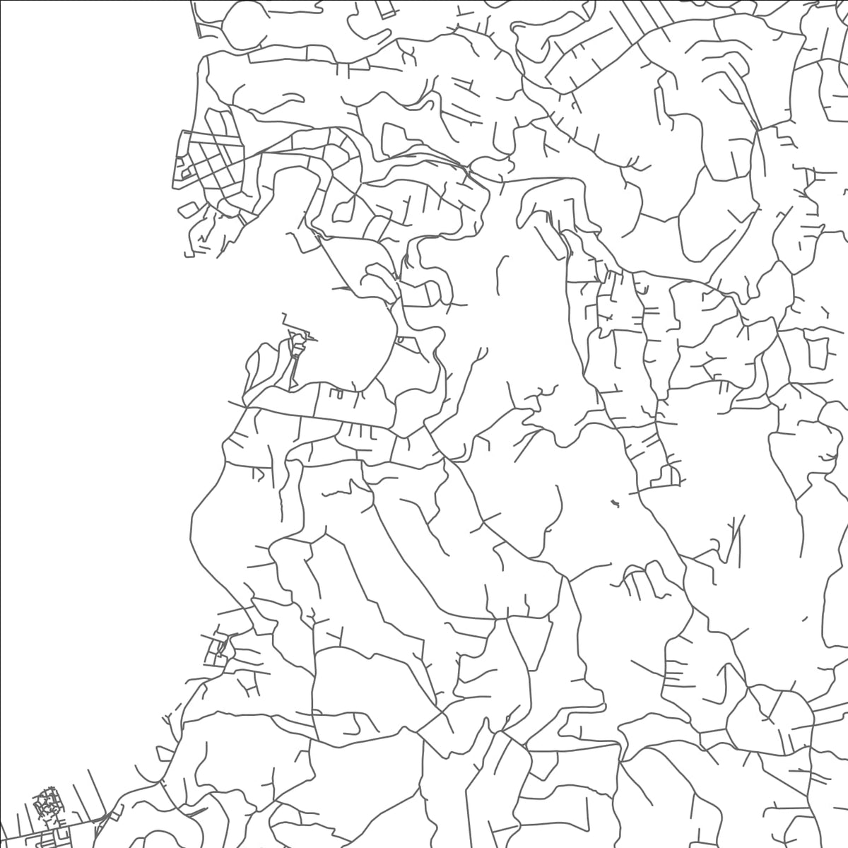 ROAD MAP OF SPRINGS, GRENADA BY MAPBAKES