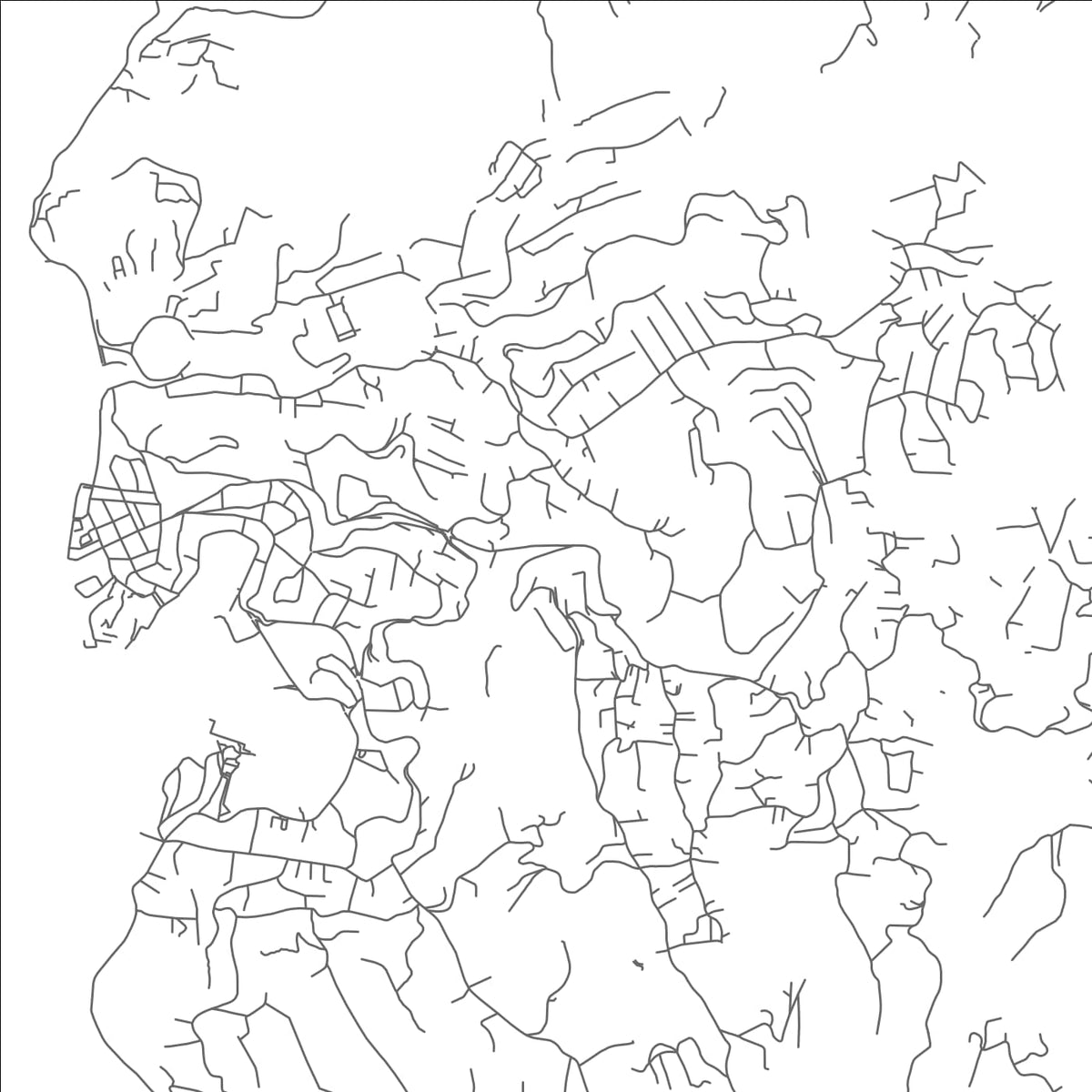 ROAD MAP OF WHITE GUN, GRENADA BY MAPBAKES