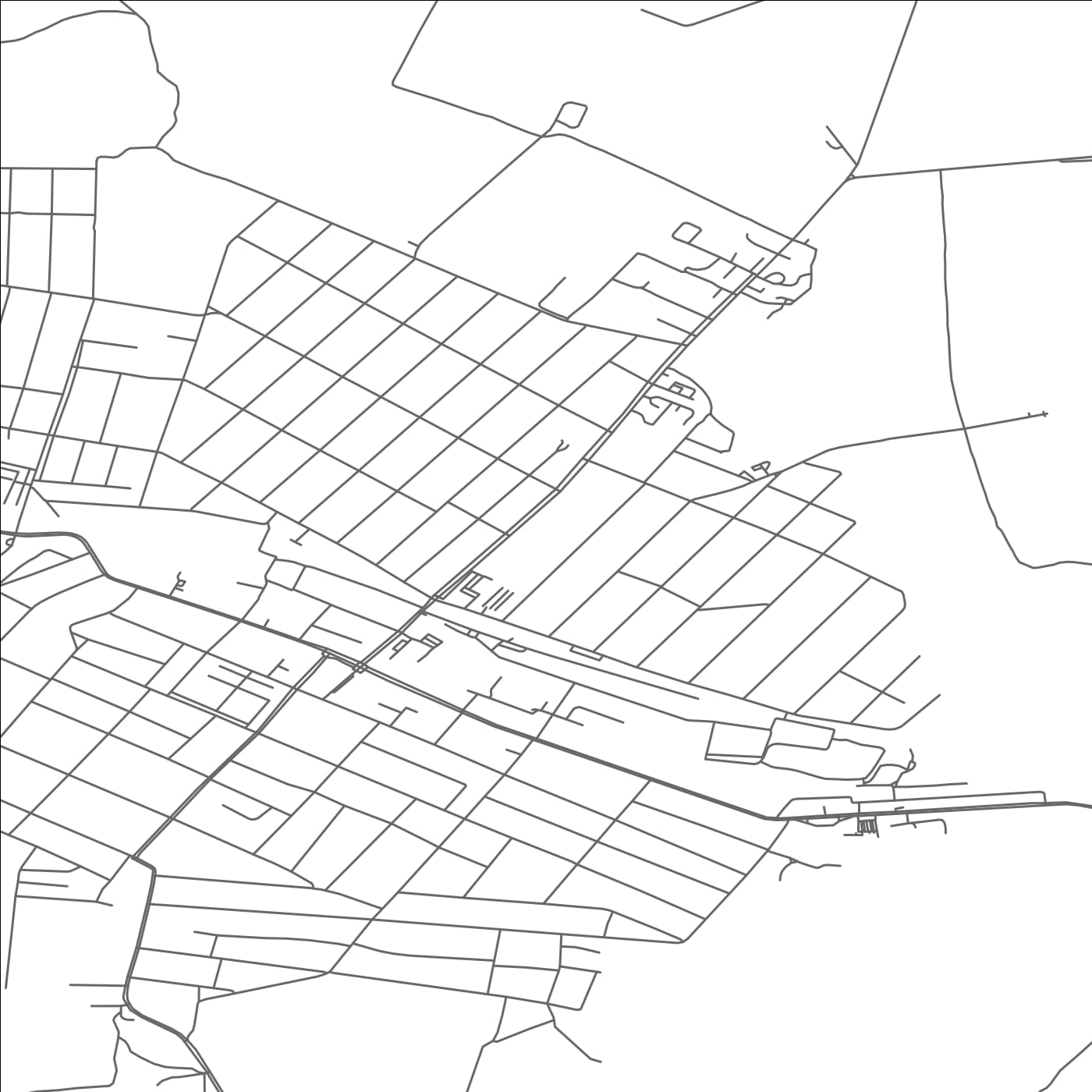 ROAD MAP OF BALMAZUJVAROS, HUNGARY BY MAPBAKES