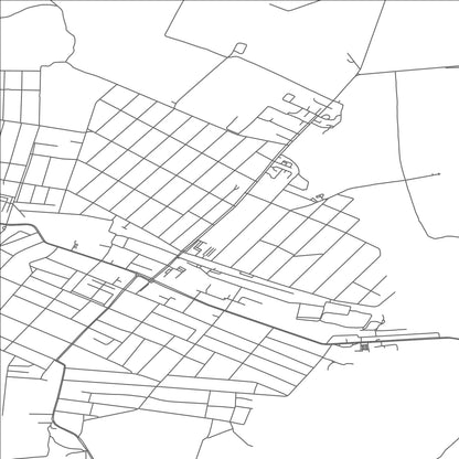 ROAD MAP OF BALMAZUJVAROS, HUNGARY BY MAPBAKES