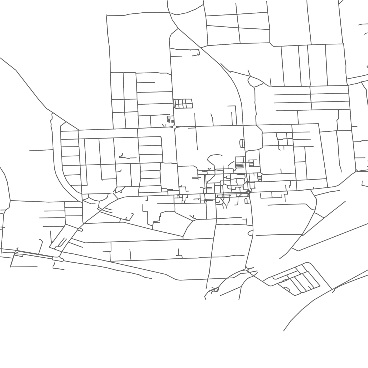 ROAD MAP OF BARCS, HUNGARY BY MAPBAKES