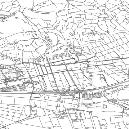 ROAD MAP OF BUDAORS, HUNGARY BY MAPBAKES