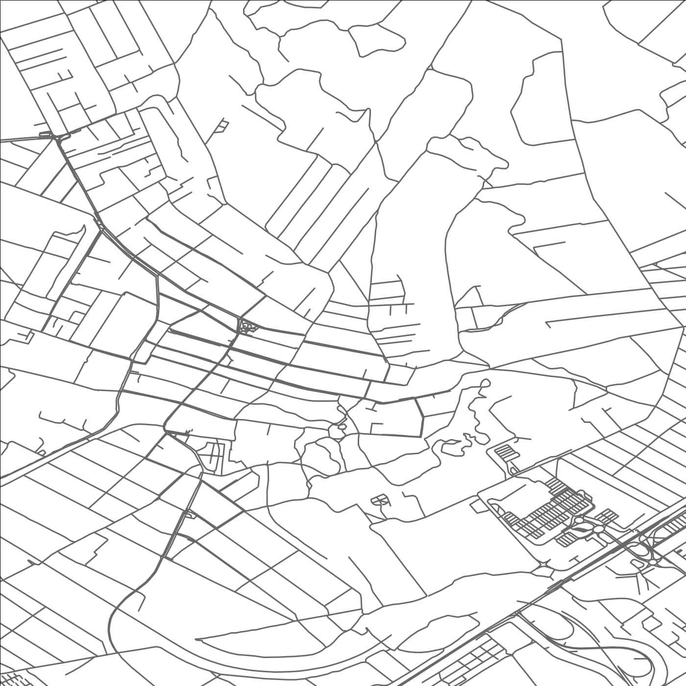 ROAD MAP OF CSOMOR, HUNGARY BY MAPBAKES