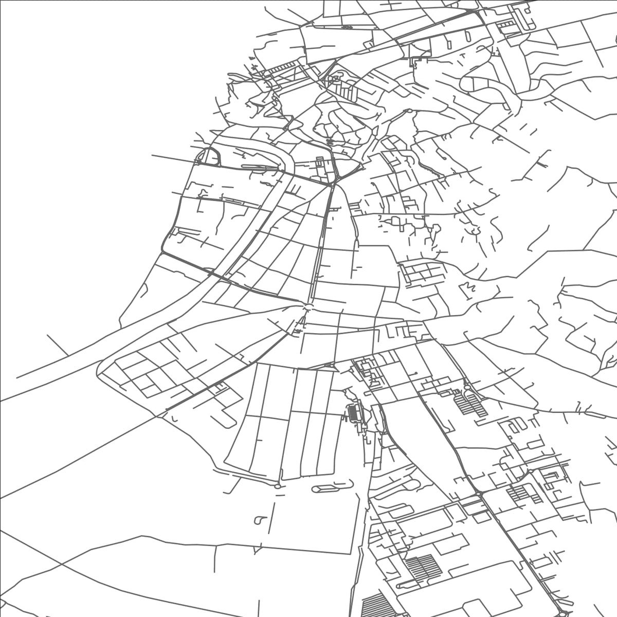ROAD MAP OF ESZTERGOM, HUNGARY BY MAPBAKES