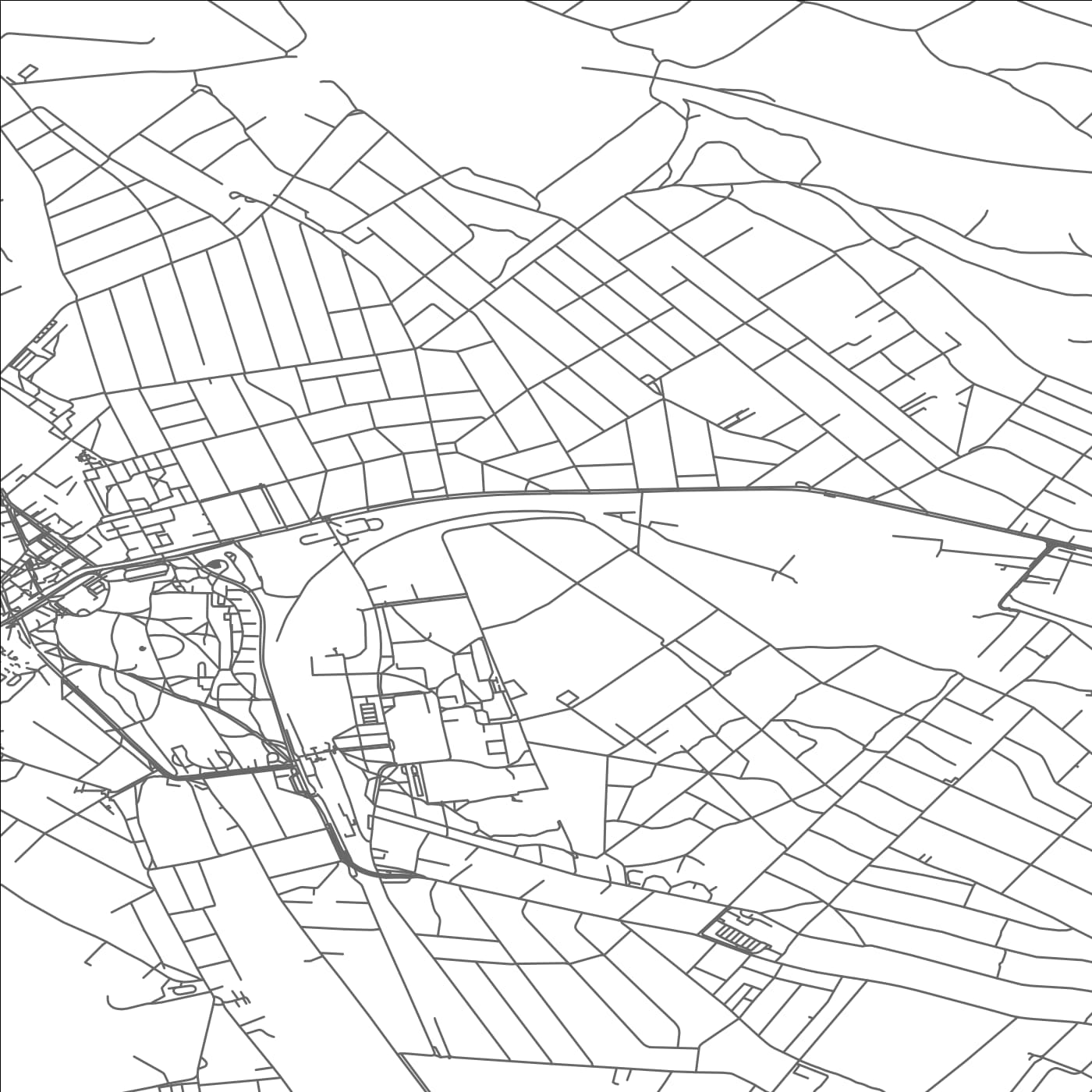 ROAD MAP OF GODOLLO, HUNGARY BY MAPBAKES