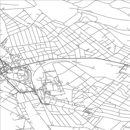 ROAD MAP OF GODOLLO, HUNGARY BY MAPBAKES