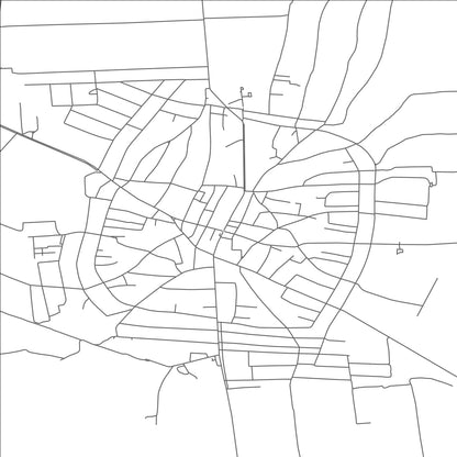 ROAD MAP OF HAJDUDOROG, HUNGARY BY MAPBAKES