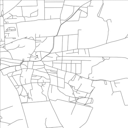 ROAD MAP OF HAJDUSAMSON, HUNGARY BY MAPBAKES