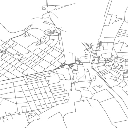 ROAD MAP OF HATVAN, HUNGARY BY MAPBAKES