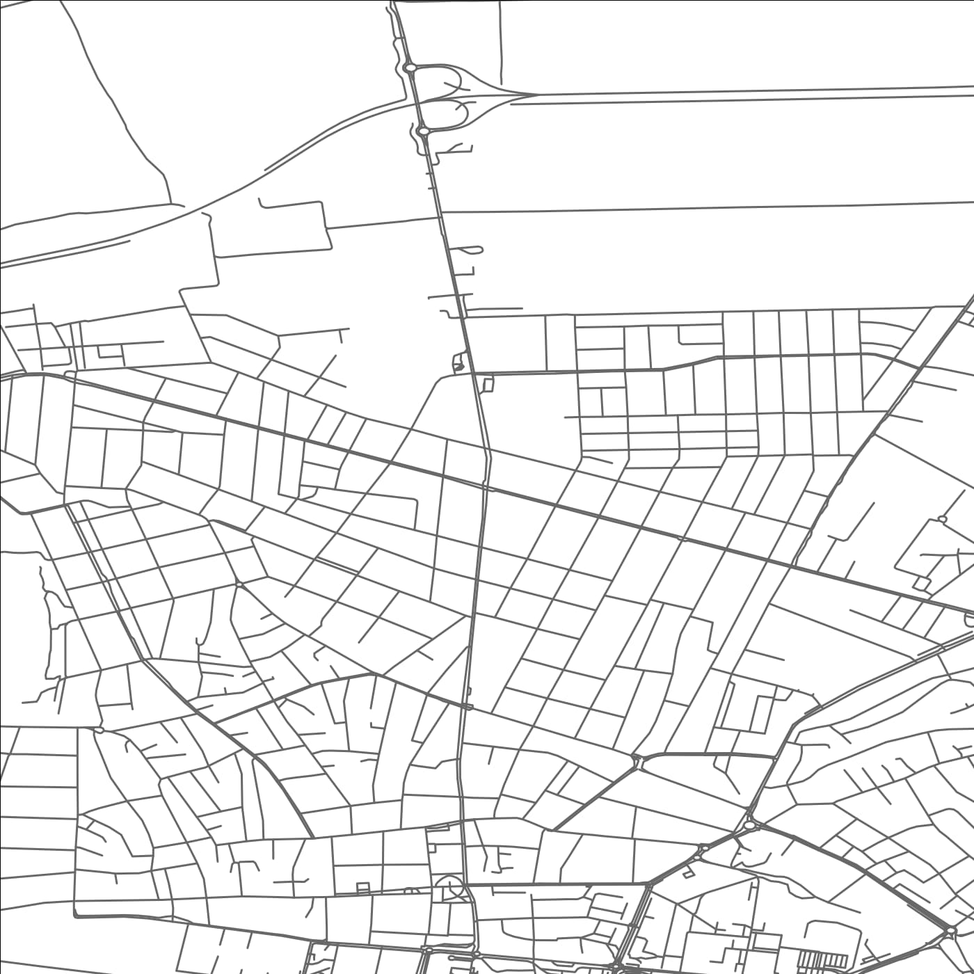 ROAD MAP OF HODMEZOVASARHELY, HUNGARY BY MAPBAKES