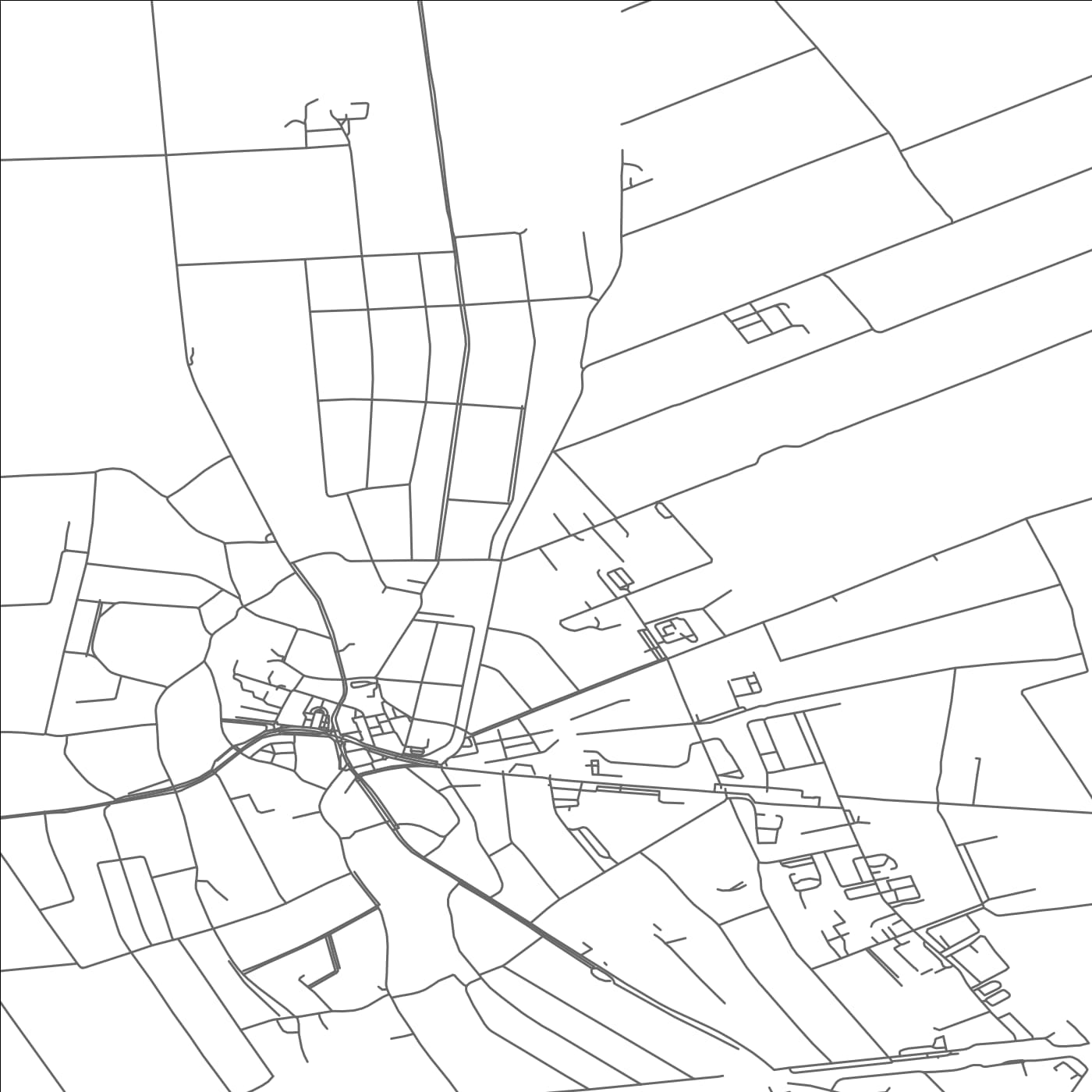 ROAD MAP OF KAPUVAR, HUNGARY BY MAPBAKES