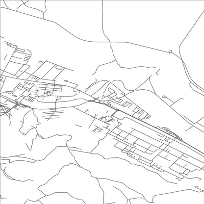 ROAD MAP OF KAZINCBARCIKA, HUNGARY BY MAPBAKES