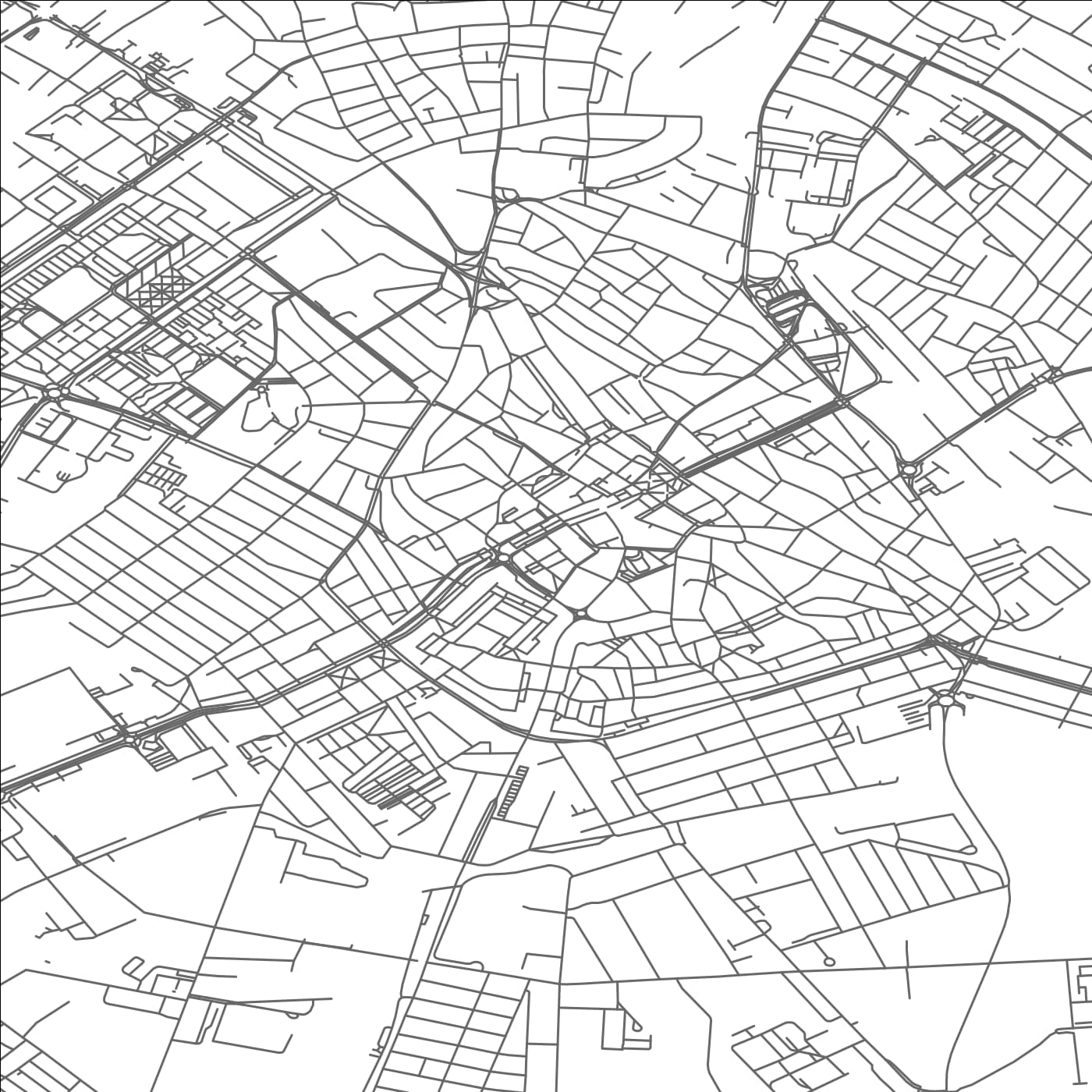 ROAD MAP OF KECSKEMET, HUNGARY BY MAPBAKES