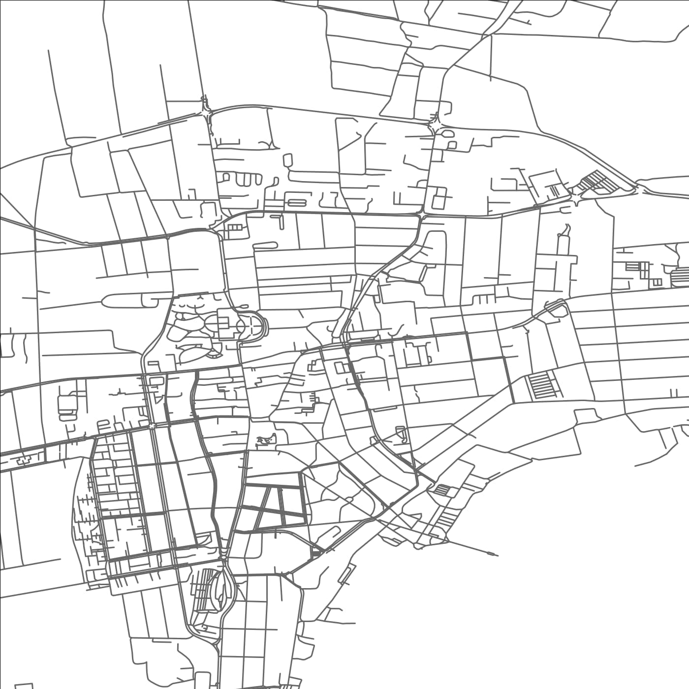 ROAD MAP OF KESZTHELY, HUNGARY BY MAPBAKES