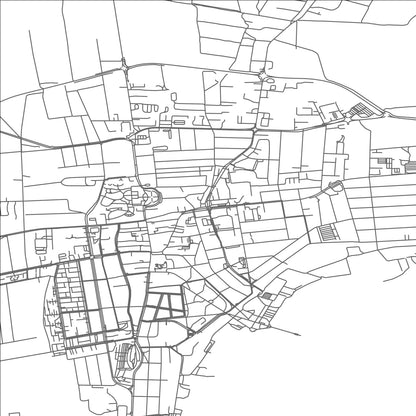 ROAD MAP OF KESZTHELY, HUNGARY BY MAPBAKES