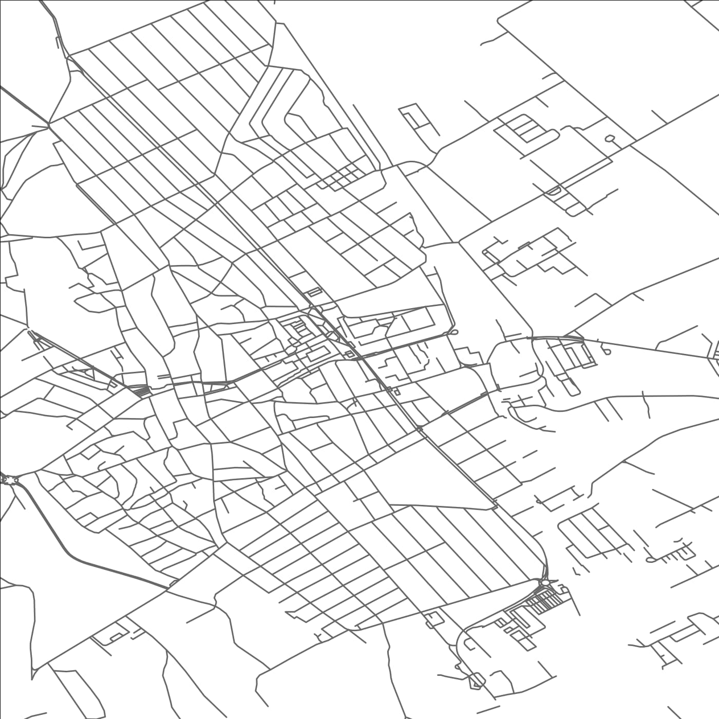 ROAD MAP OF KISKUNHALAS, HUNGARY BY MAPBAKES