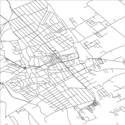 ROAD MAP OF KISKUNHALAS, HUNGARY BY MAPBAKES