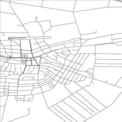 ROAD MAP OF KISUJSZALLAS, HUNGARY BY MAPBAKES