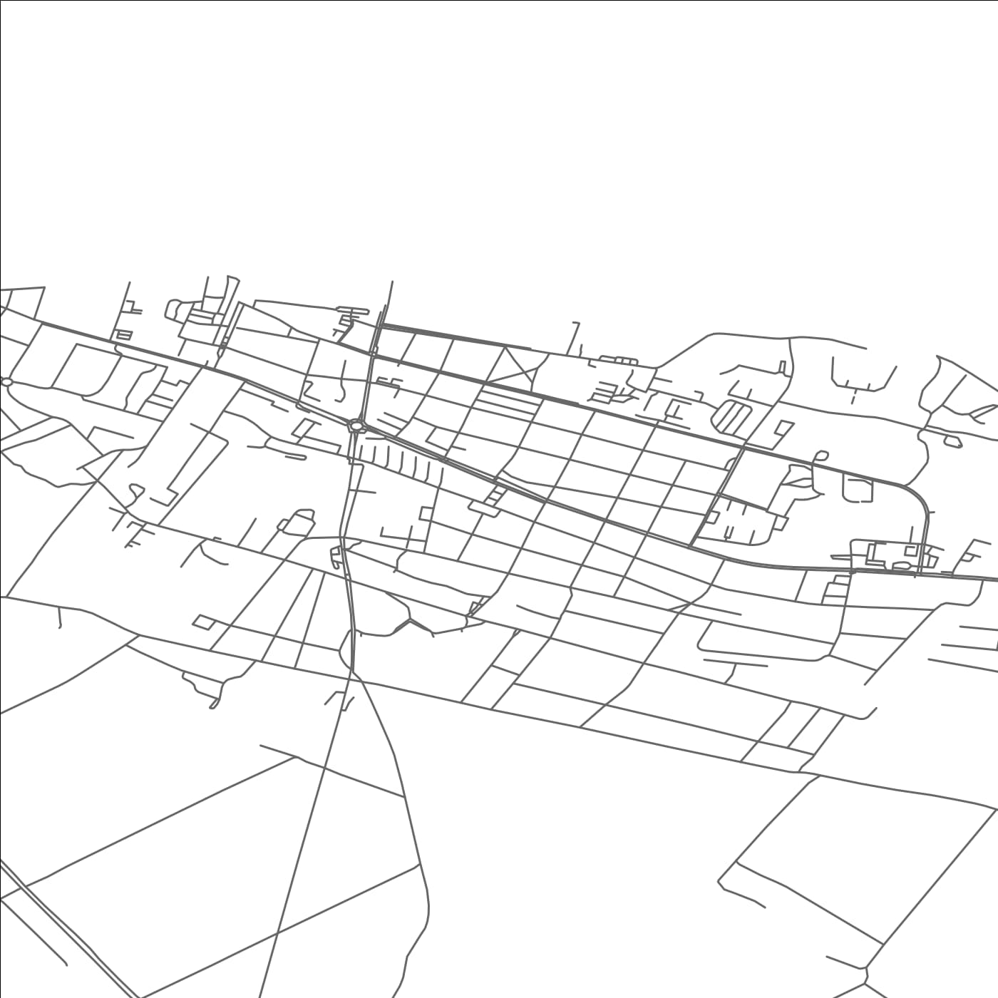 ROAD MAP OF KOMAROM, HUNGARY BY MAPBAKES