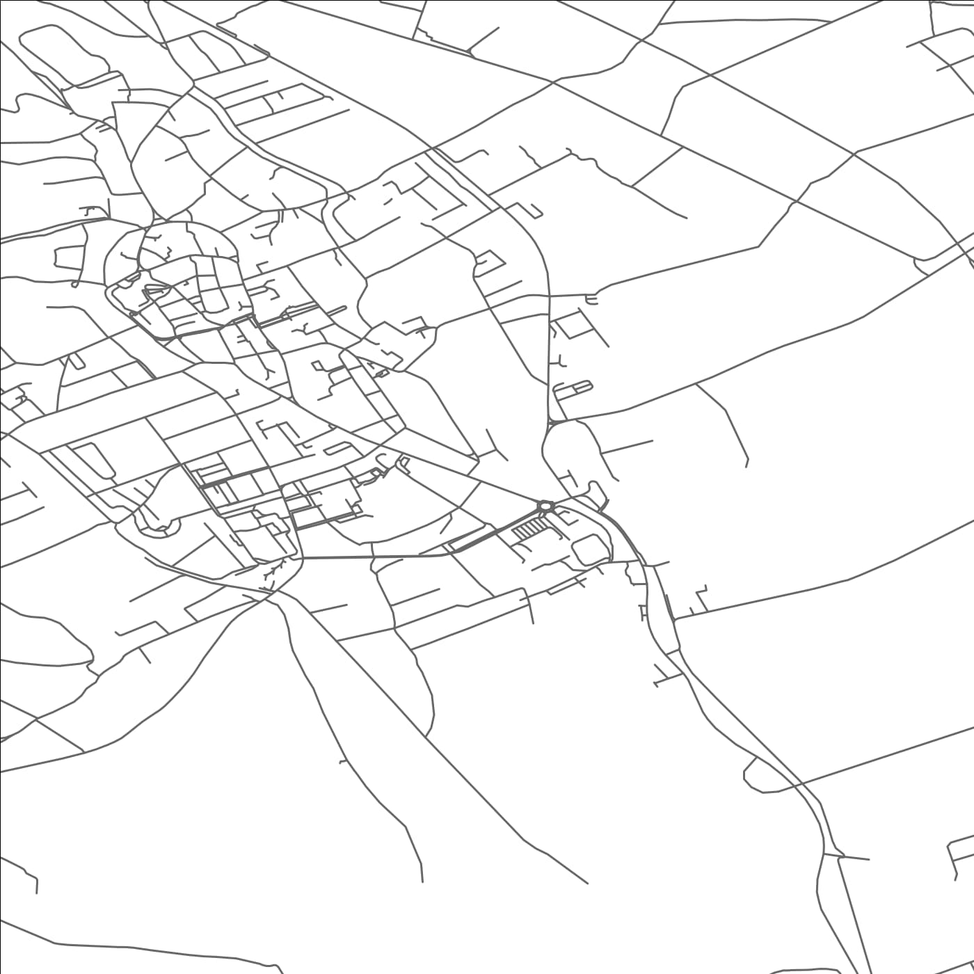 ROAD MAP OF KOSZEG, HUNGARY BY MAPBAKES