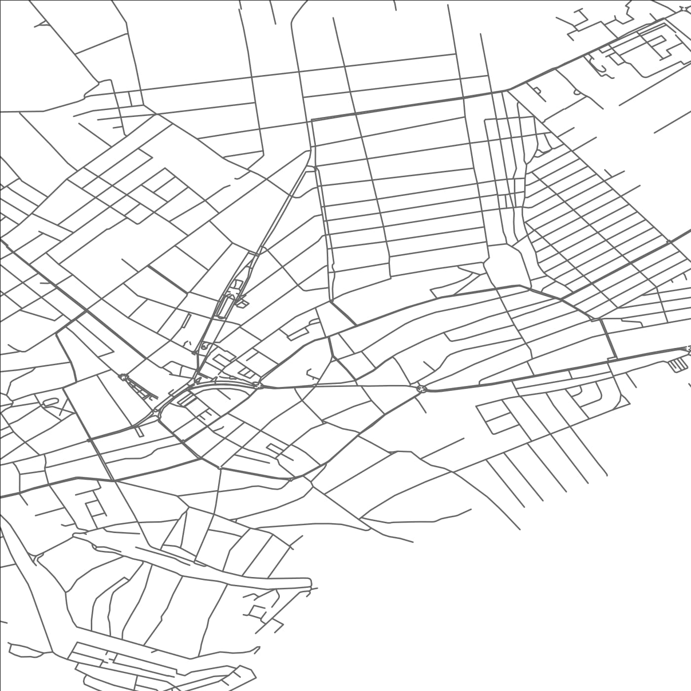 ROAD MAP OF MAKO, HUNGARY BY MAPBAKES