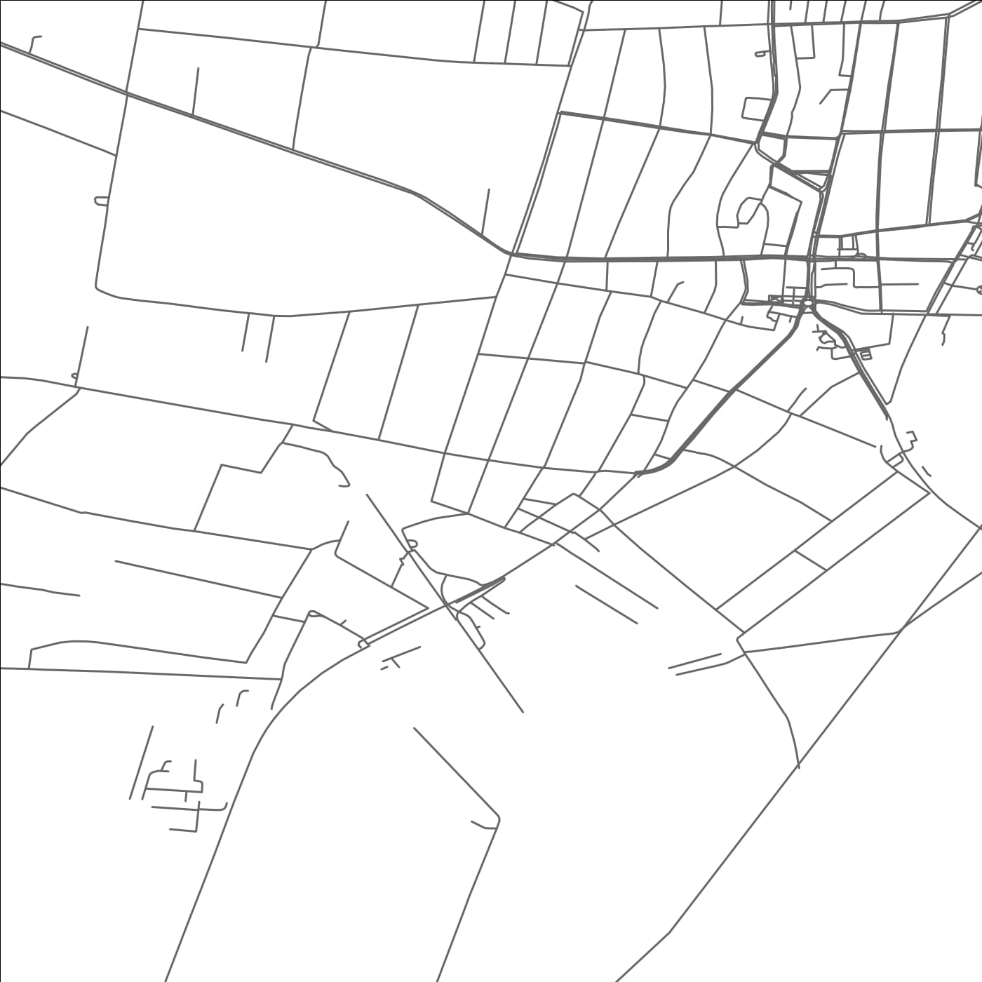 ROAD MAP OF MEZOBERENY, HUNGARY BY MAPBAKES