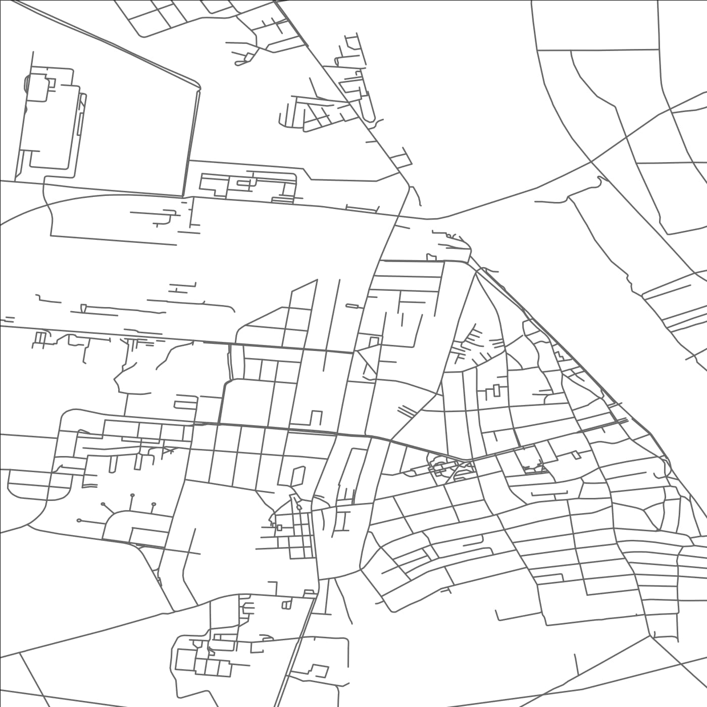 ROAD MAP OF MOHACS, HUNGARY BY MAPBAKES