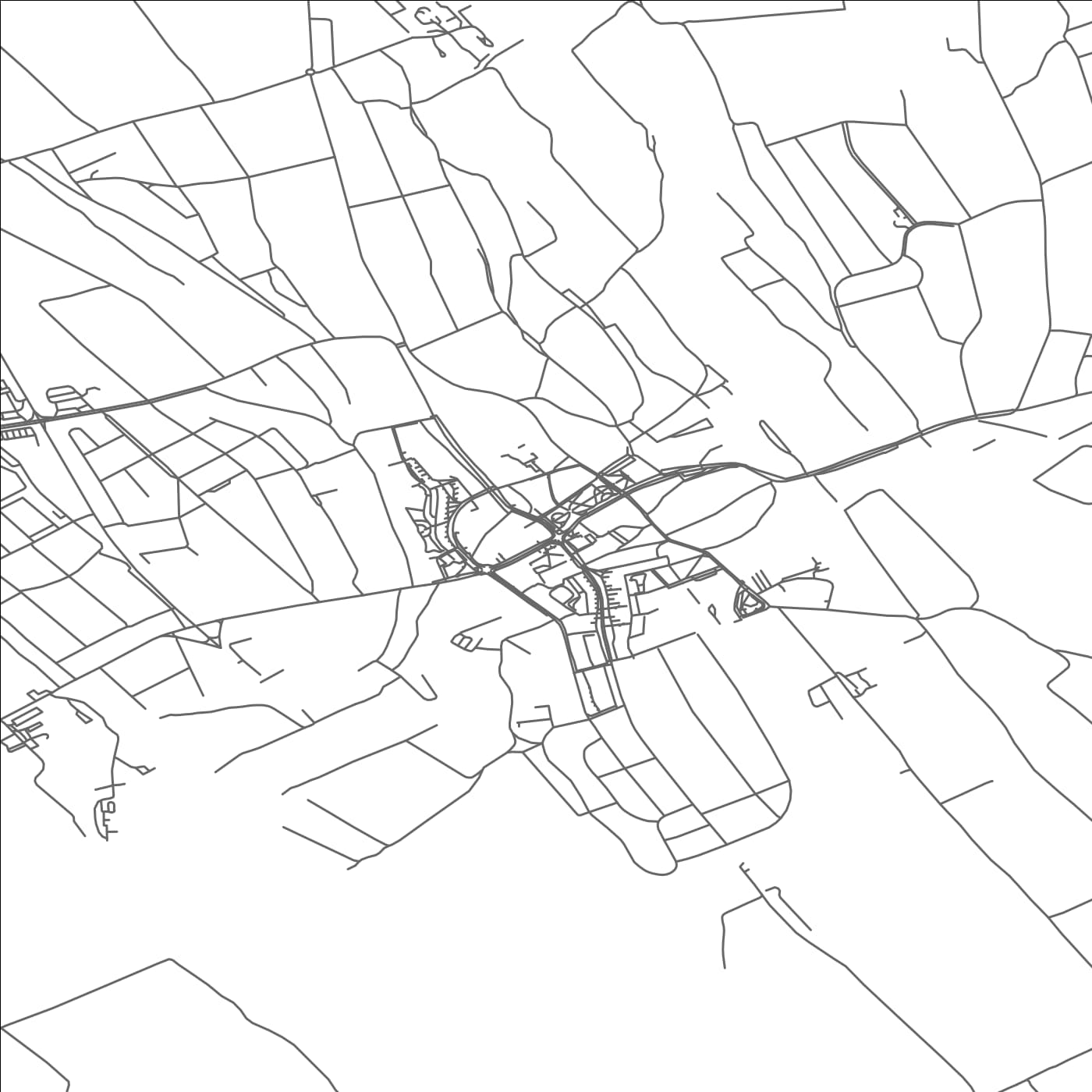 ROAD MAP OF MOR, HUNGARY BY MAPBAKES