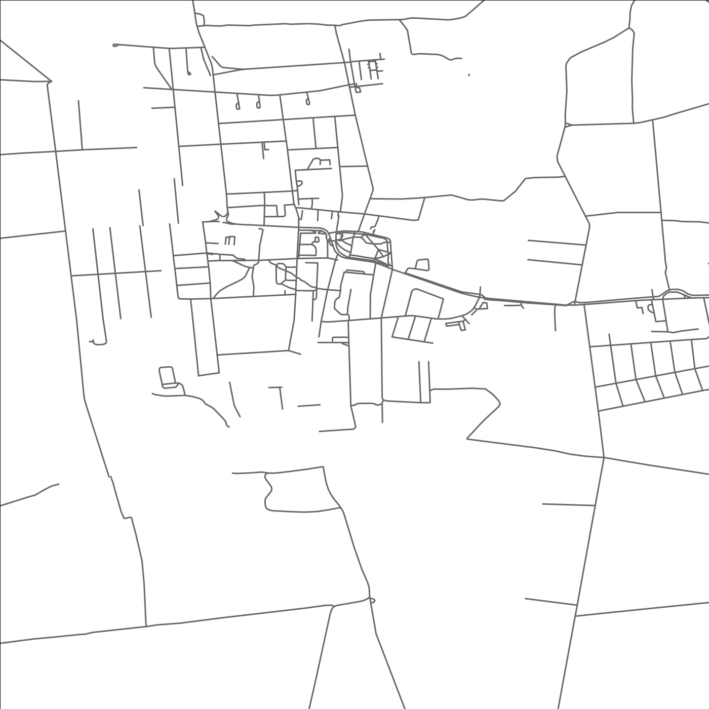 ROAD MAP OF NAGYATAD, HUNGARY BY MAPBAKES