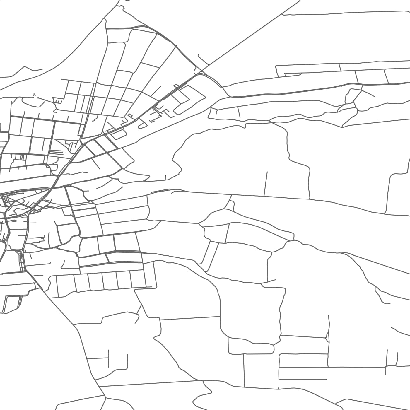 ROAD MAP OF PASZTO, HUNGARY BY MAPBAKES