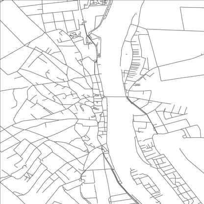 ROAD MAP OF RACKEVE, HUNGARY BY MAPBAKES