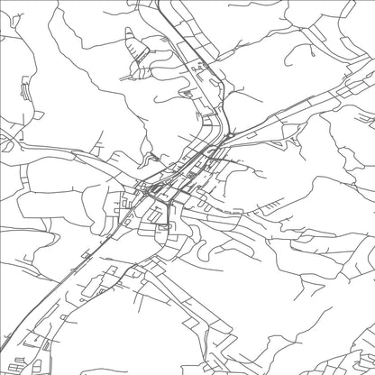 ROAD MAP OF SALGOTARJAN, HUNGARY BY MAPBAKES