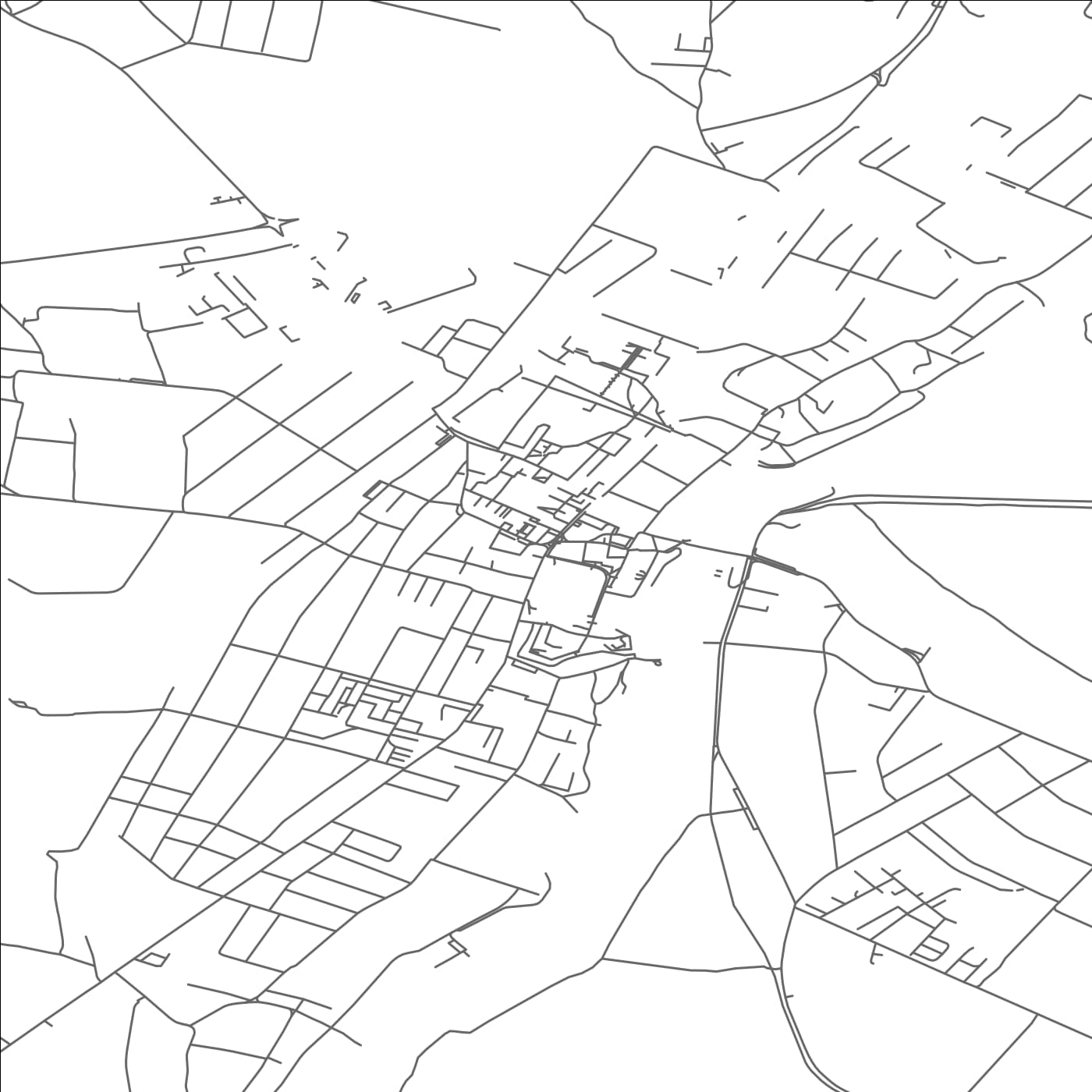 ROAD MAP OF SAROSPATAK, HUNGARY BY MAPBAKES