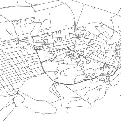 ROAD MAP OF SARVAR, HUNGARY BY MAPBAKES