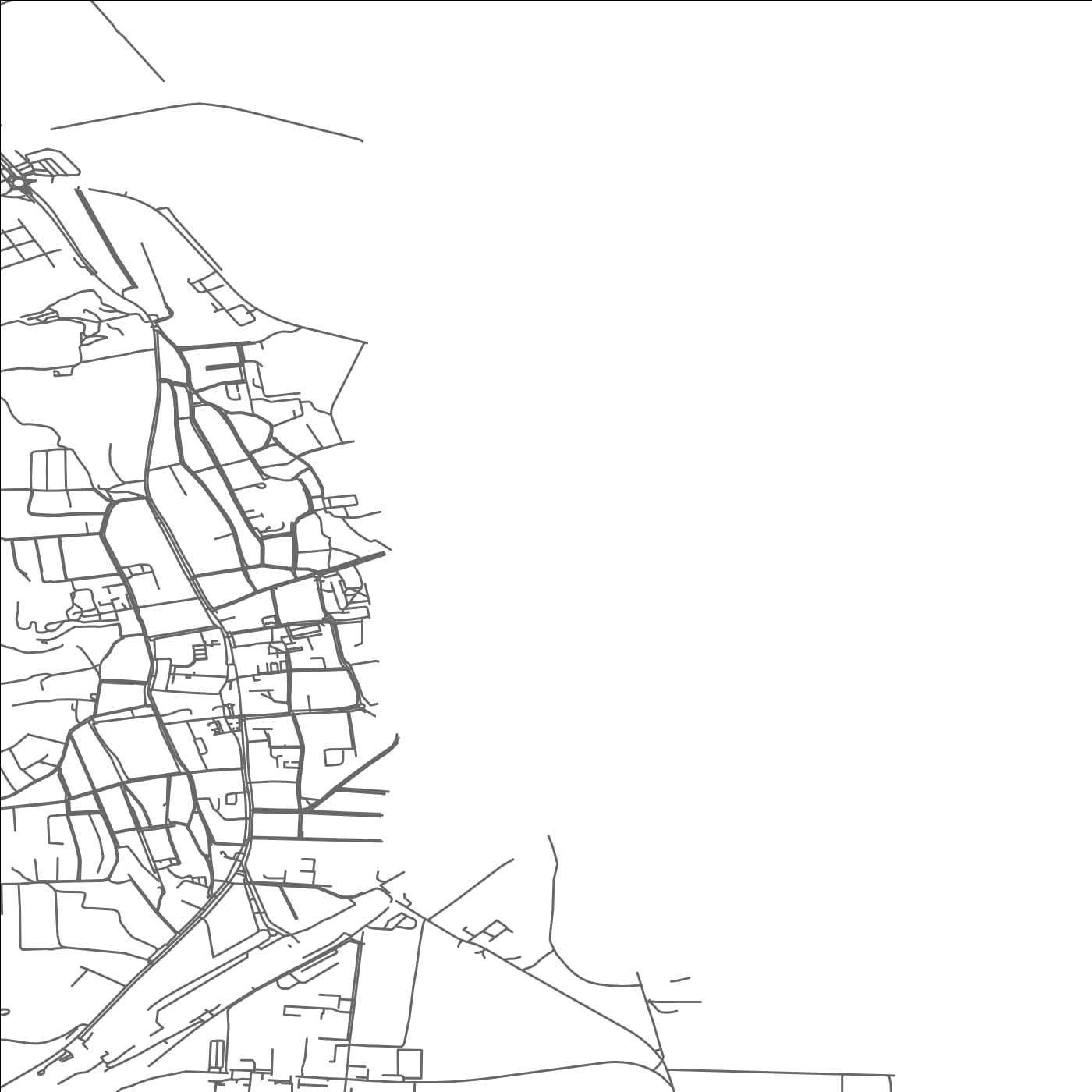 ROAD MAP OF SATORALJAUJHELY, HUNGARY BY MAPBAKES