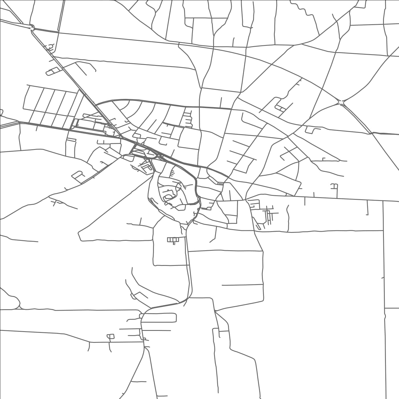 ROAD MAP OF SIKLOS, HUNGARY BY MAPBAKES