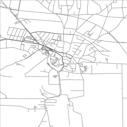 ROAD MAP OF SIKLOS, HUNGARY BY MAPBAKES