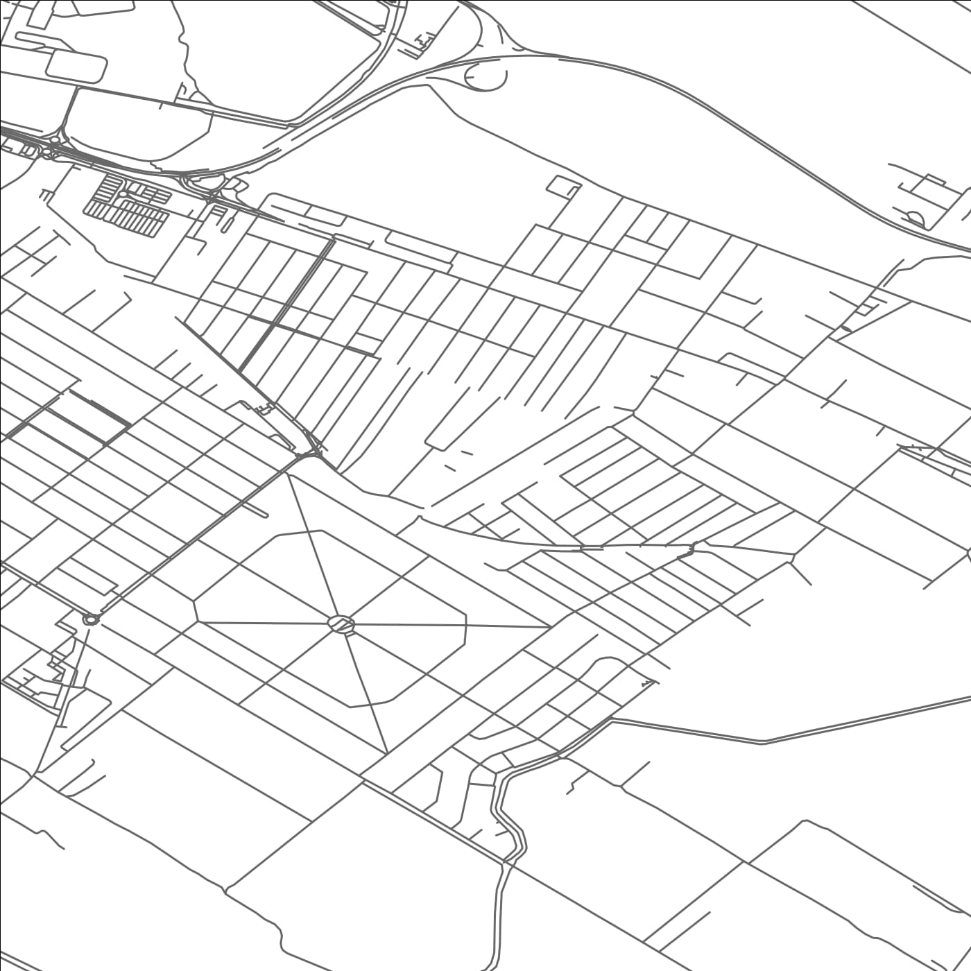 ROAD MAP OF VECSES, HUNGARY BY MAPBAKES