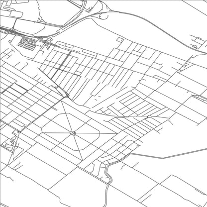 ROAD MAP OF VECSES, HUNGARY BY MAPBAKES