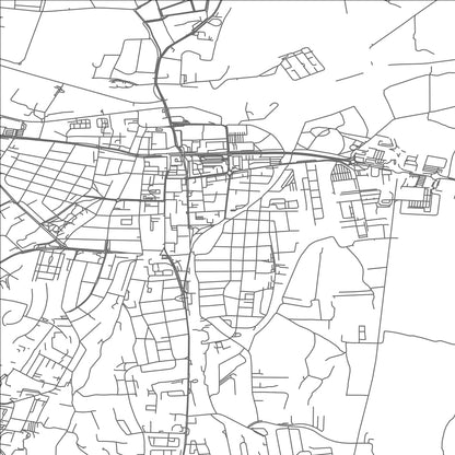 ROAD MAP OF ZALAEGERSZEG, HUNGARY BY MAPBAKES