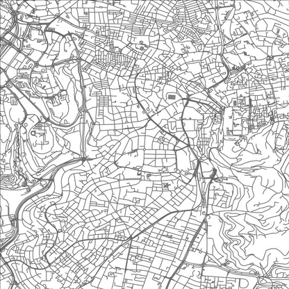 ROAD MAP OF WEST JERUSALEM, ISRAEL BY MAPBAKES