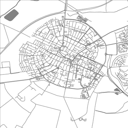 ROAD MAP OF AFULA, ISRAEL BY MAPBAKES