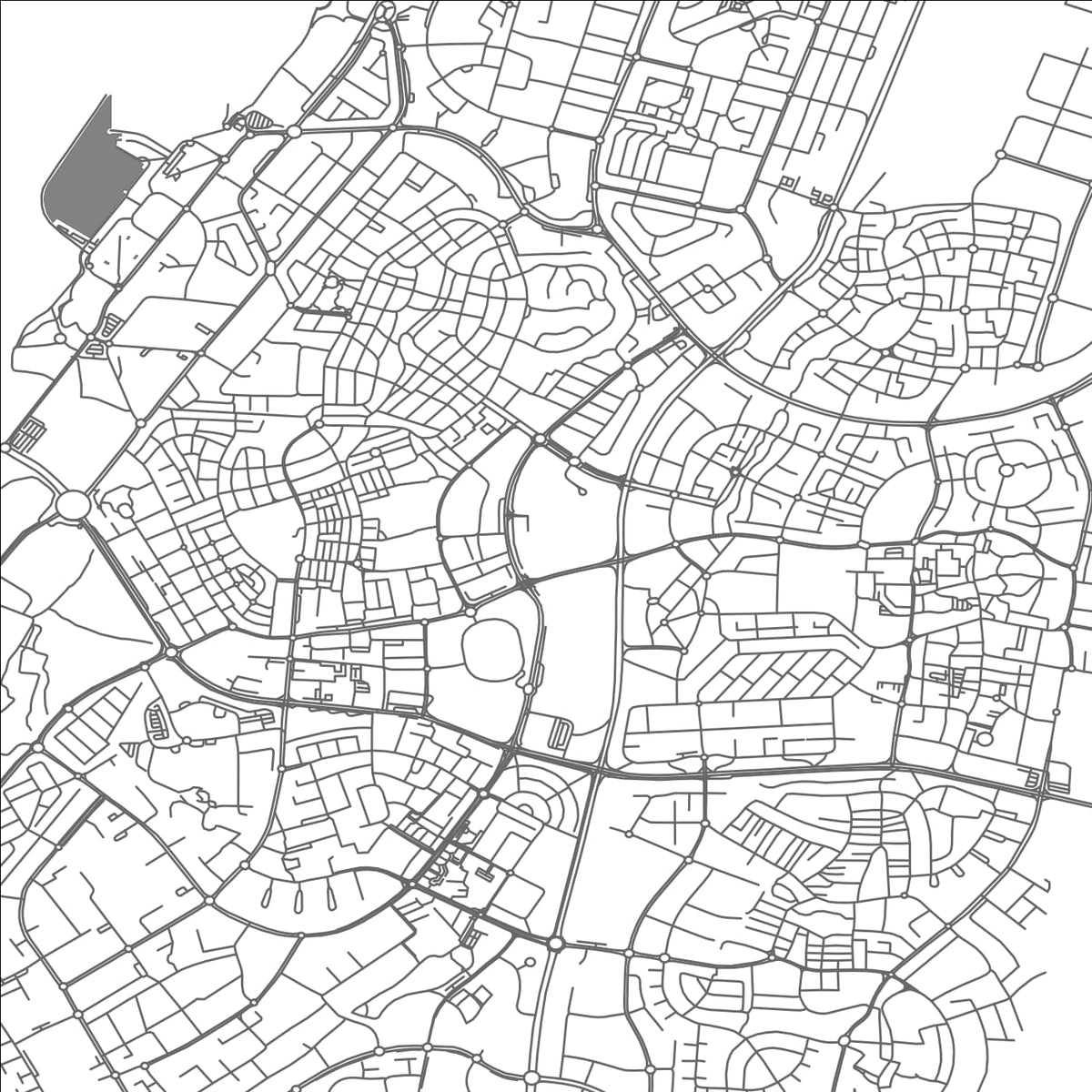 ROAD MAP OF ASHKELON, ISRAEL BY MAPBAKES