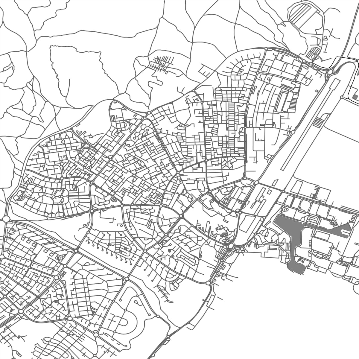 ROAD MAP OF EILAT, ISRAEL BY MAPBAKES