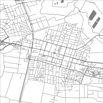 ROAD MAP OF HADERA, ISRAEL BY MAPBAKES