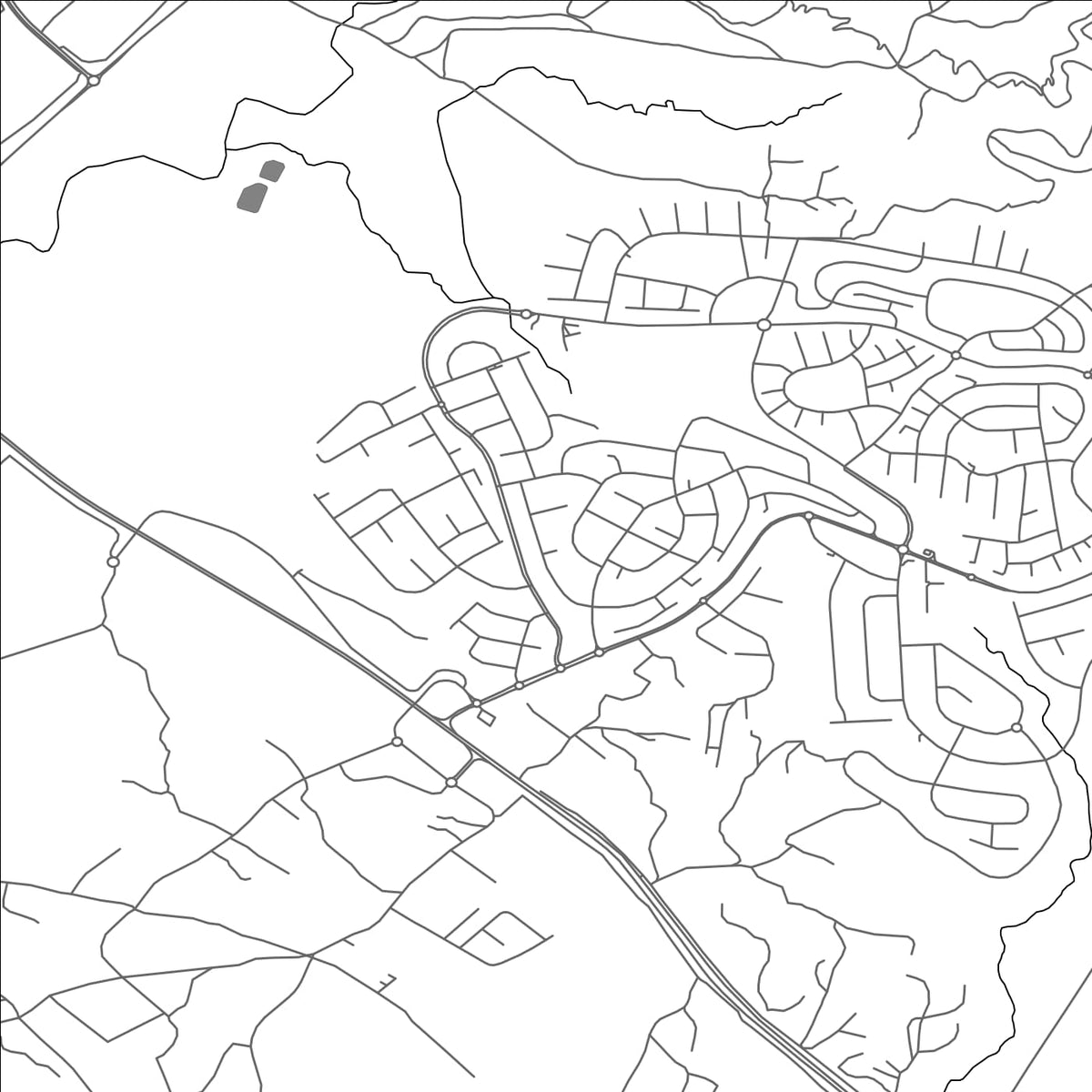 ROAD MAP OF HURA, ISRAEL BY MAPBAKES