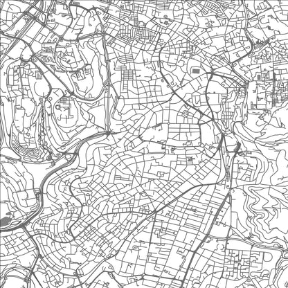 ROAD MAP OF JERUSALEM, ISRAEL BY MAPBAKES