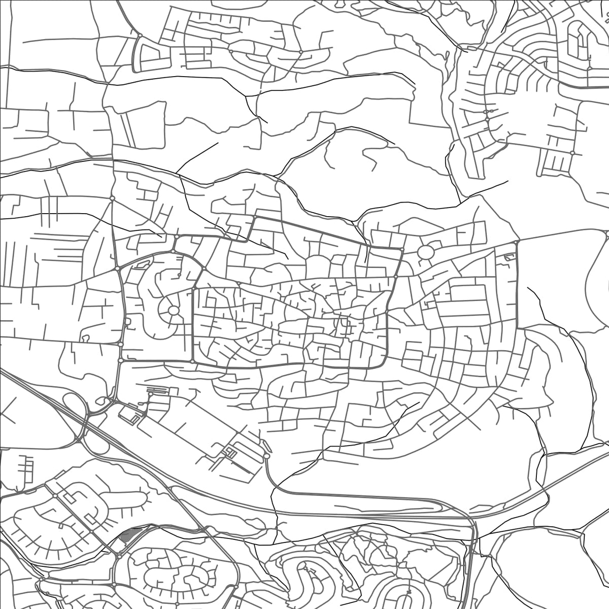 ROAD MAP OF KAFR KASIM, ISRAEL BY MAPBAKES